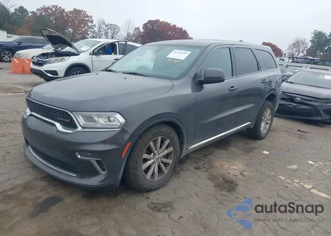 2021 Dodge Durango Sxt Rwd из США, поврежденный, VIN 1C4RDHAG3MC578023